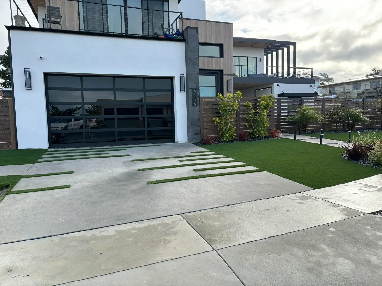 Paver patio and retaining wall on a clay-soil lot in El Cajon